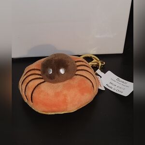 Free ship Dunkin spider donut keychain plush NWT 2023 free ship